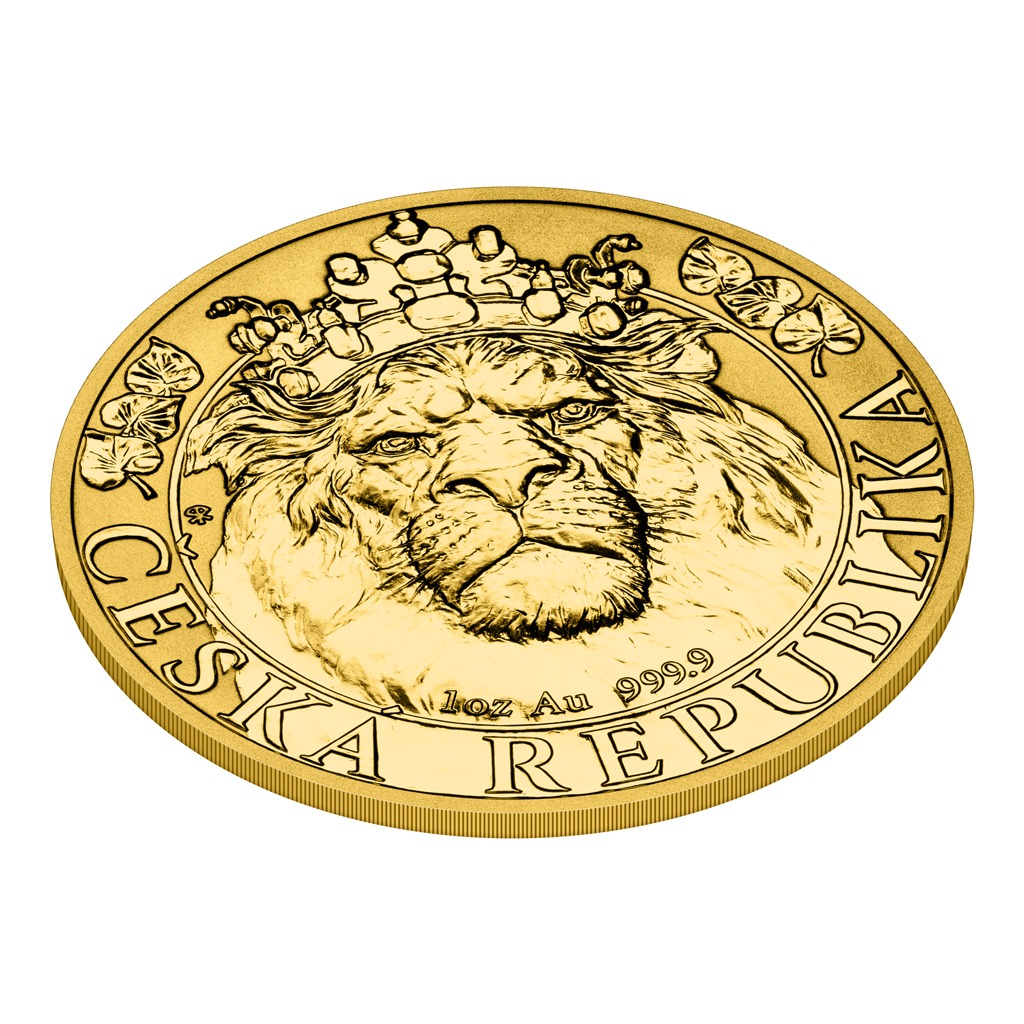 Gold 1oz Coin Czech Lion 2022 Proof - RAK GOLD
